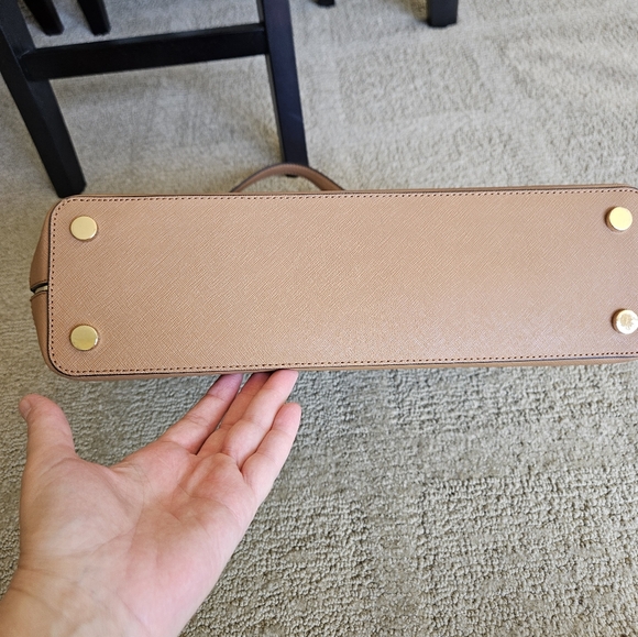 Michael Kors Brown Leather Trim Tote - Picture 5 of 12